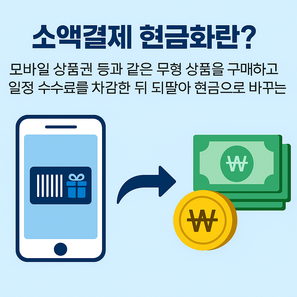 소액결제 현금화의 대표적인 방법과 각 방식의 리스크를 비교한 안내 타이틀 이미지