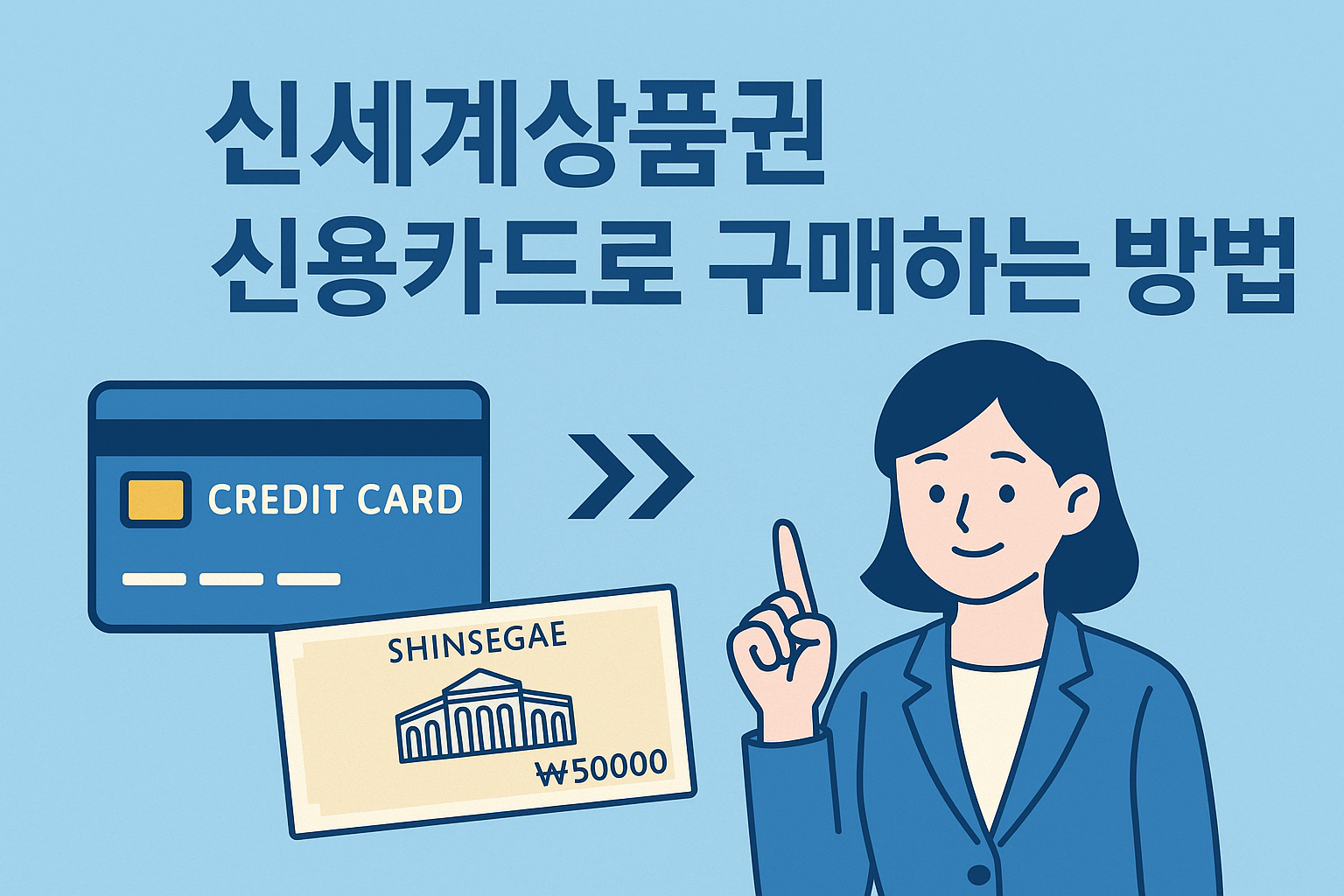 신세계상품권을 신용카드로 구매하는 절차와 주의사항 안내 이미지